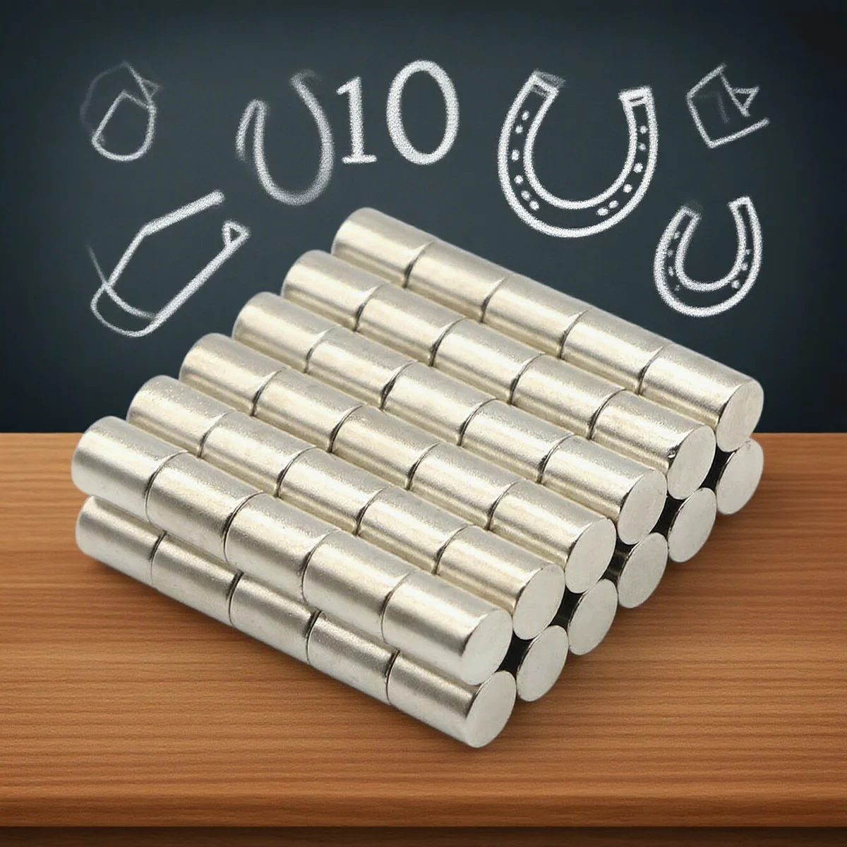 

8x10mm magnet crafts kit - for desktop, kitchen | trace-free fixing, ideal for crafters | DIY organization, easy use, neat