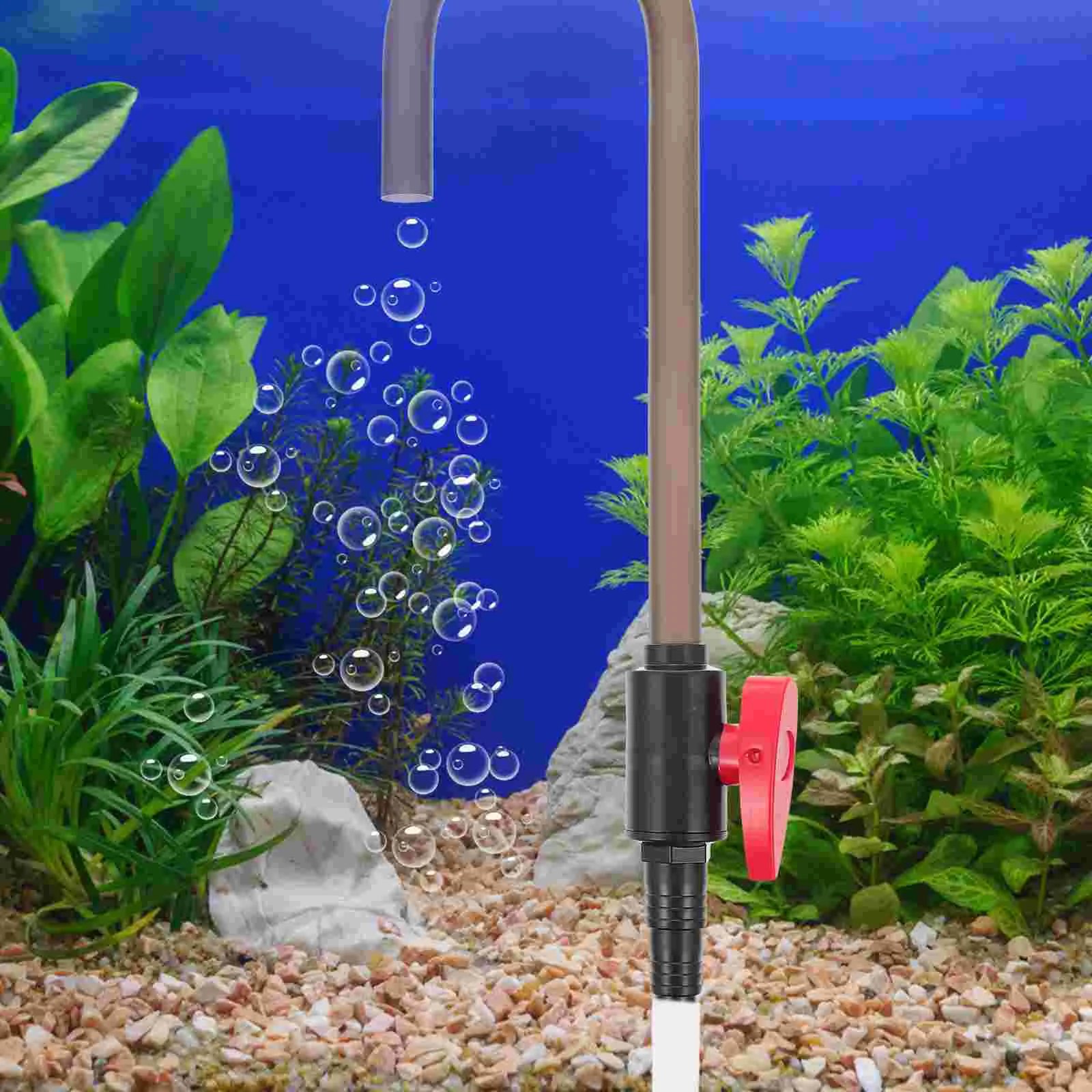 

Plastic Hook Tank Fish Tank Scrubber Aquarium Changer Cleaner Vacuum Pump Siphon Cleaning Tool Gravel Hanging Tools Type Change