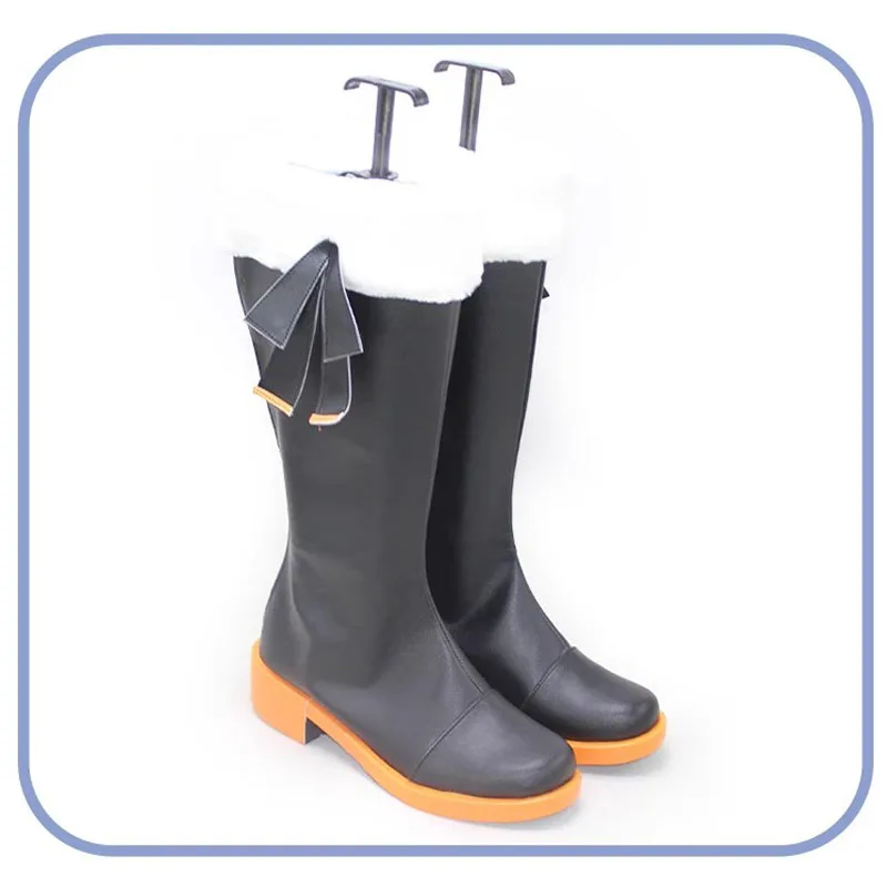 Nijisanji Petra Gurin Cosplay Stiefel Virtuelle YouTuber Cosplay Schuhe Kunstleder Damen Hohe Stiefel Vtuber Pinguin Schuhe