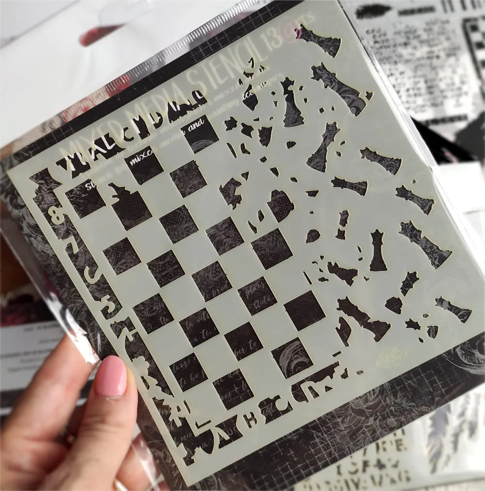 2022 Love Letters Land of Roses My Queen Chessboard Lamps Pipes Chain Diy Layerd Stencils Scrapbook Coloring Embossing Deco Mold
