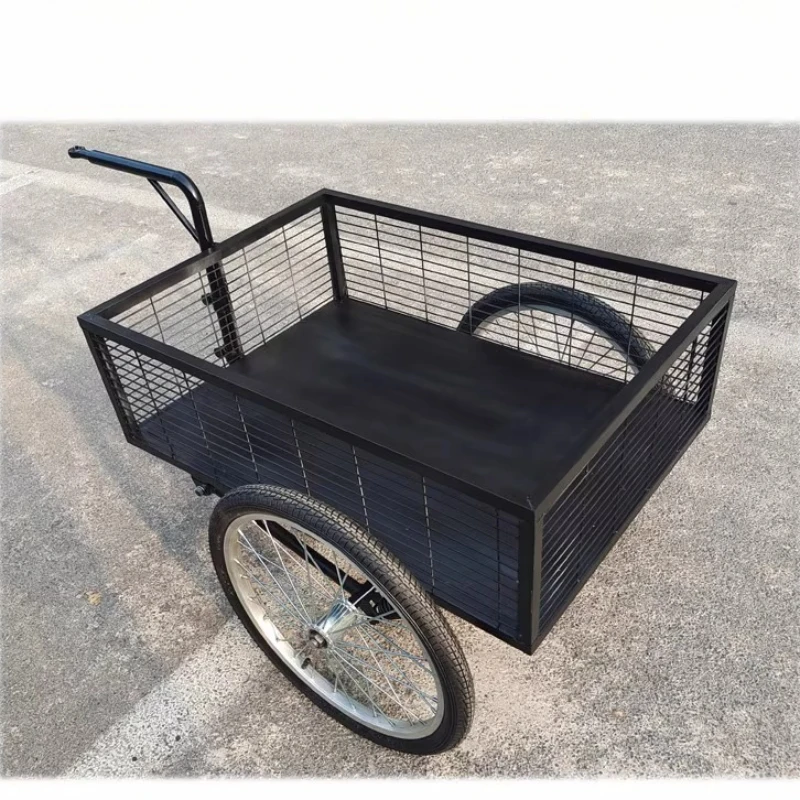 

Small trailer traction shopping supermarket car rear trailer travel