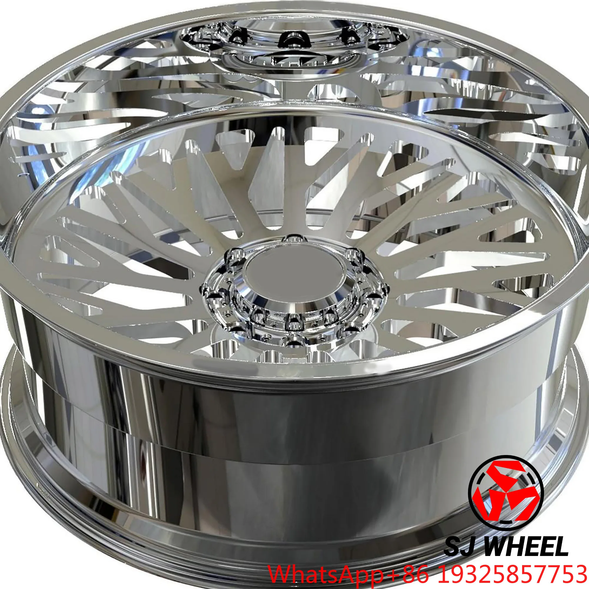SJ Rims Custom Deep Dish Deep Concave Forged Wheel 20x12 22x14 24x12 26x14 Offroad Rims for  Ram GMC Jeep Wrangler
