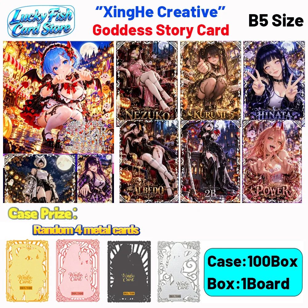 Wholesale 2026 New XingHe Creative Studio Goddess Story Waifu Card B5 Size Boards Anime Collectibles Character Fan Gift