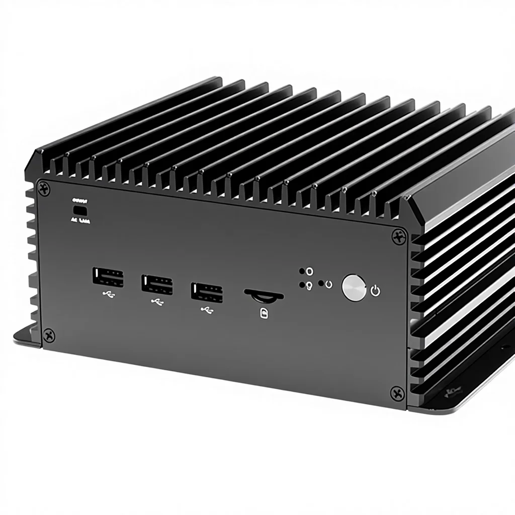 Fanless Linux Ubuntu Industrial Embedded Mini Pc Celeron Core Mini Desktop Computer Gaming Box PC for Automated Machine