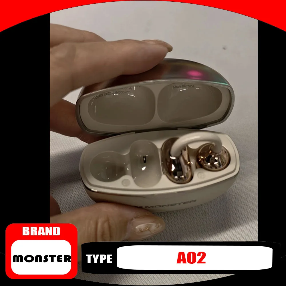 Monster A02 Over-Ear Wireless Headset Bluetooth 6.0 Ultra-Low Latency Gaming Headphones Durable Audio HD Call Earphones