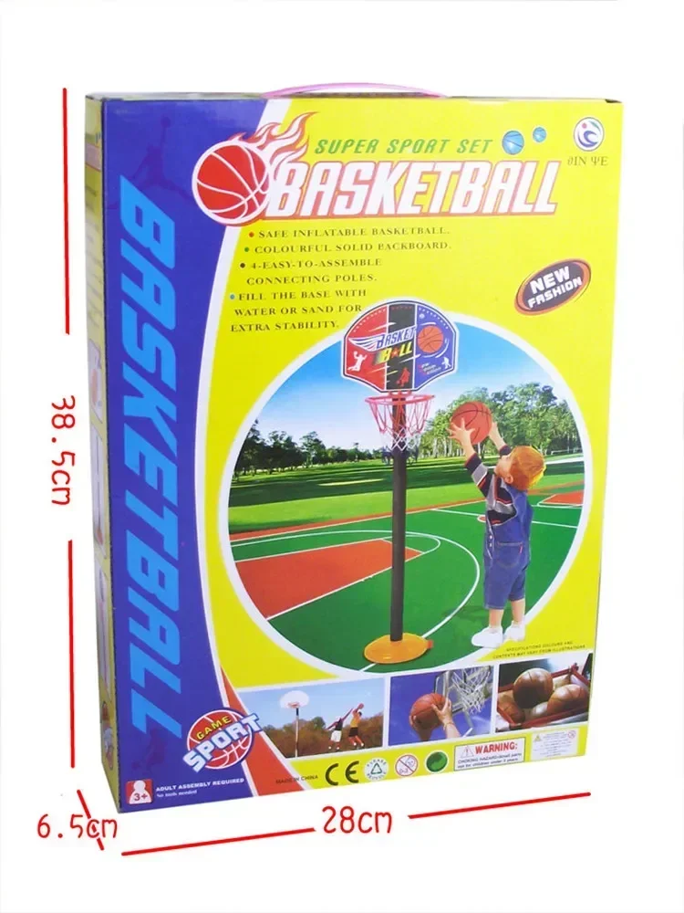 [Divertente] Può regolare l'altezza di supporti da basket giocattolo Supporti da basket super sportivi + basket + Set di gonfiatori Gioco di fitness per bambini