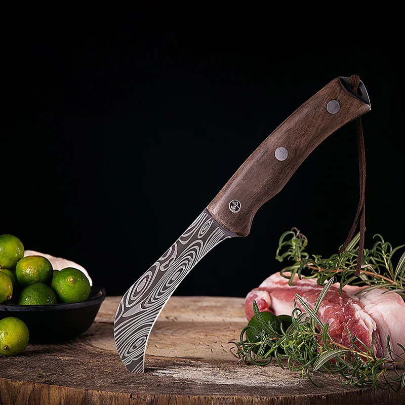 Fruit Knife Cut Banana Knife Boning Butcher Knife Chef Kitchen Knives Hand Forged Blade Stainless Steel Wood Handle Paring Knife