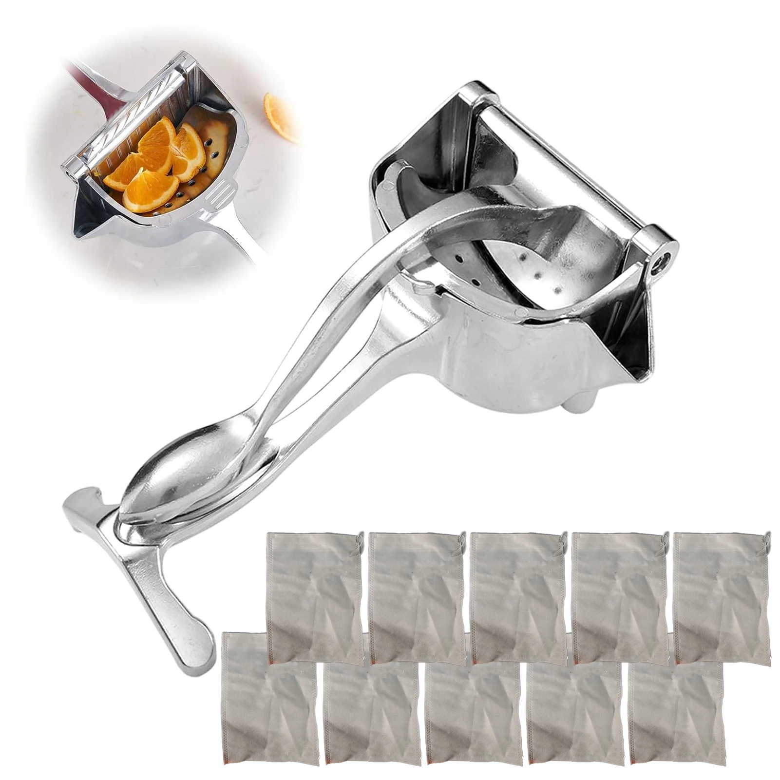 

Portable Lemon Juicer Bring 10 Labor-saving Manual Liquidizer Corrosion-resistant Suitable for Various Fruits Vegetables