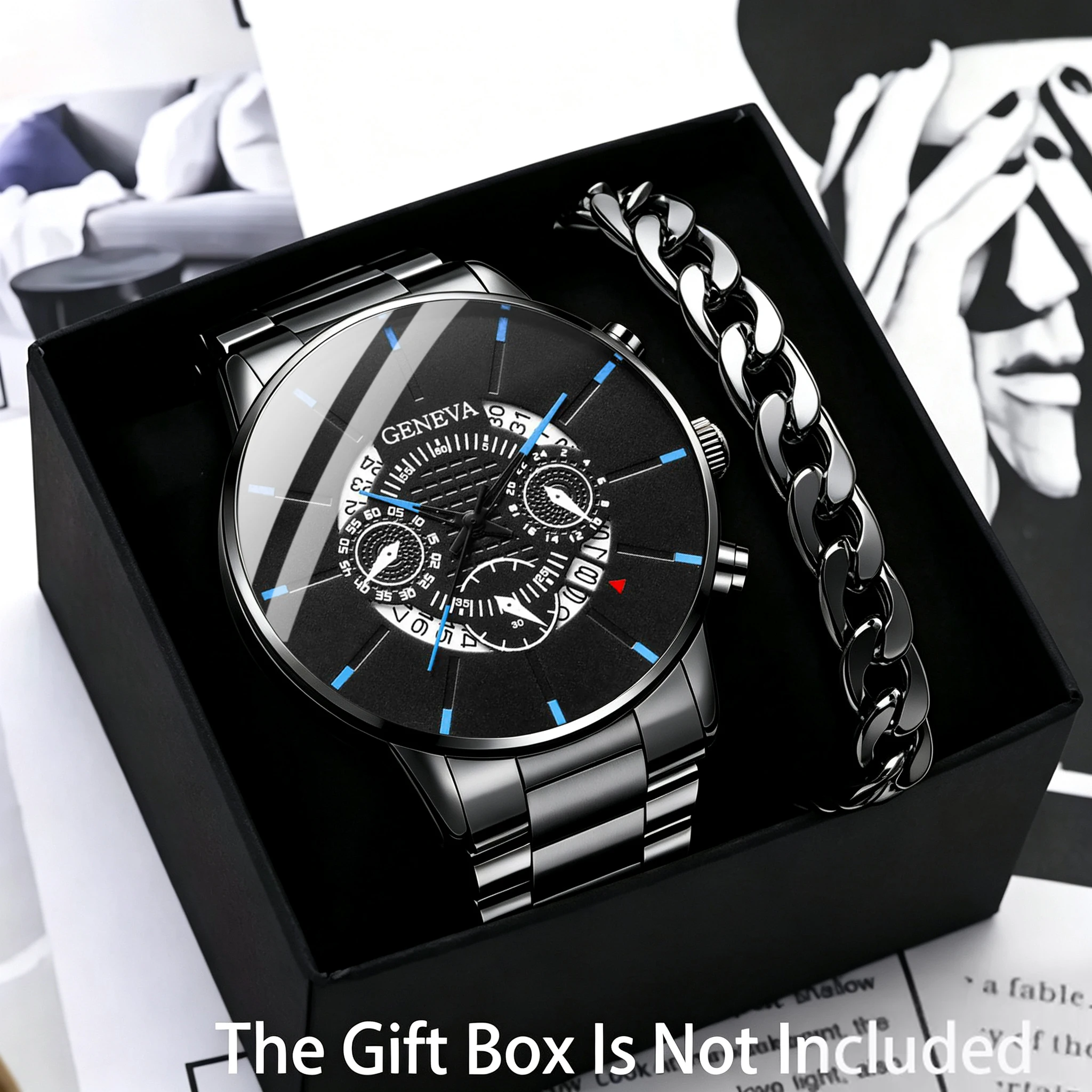 2pc men's fashionable quartz w - Jewelry Watches Vintage ulasan dan harga