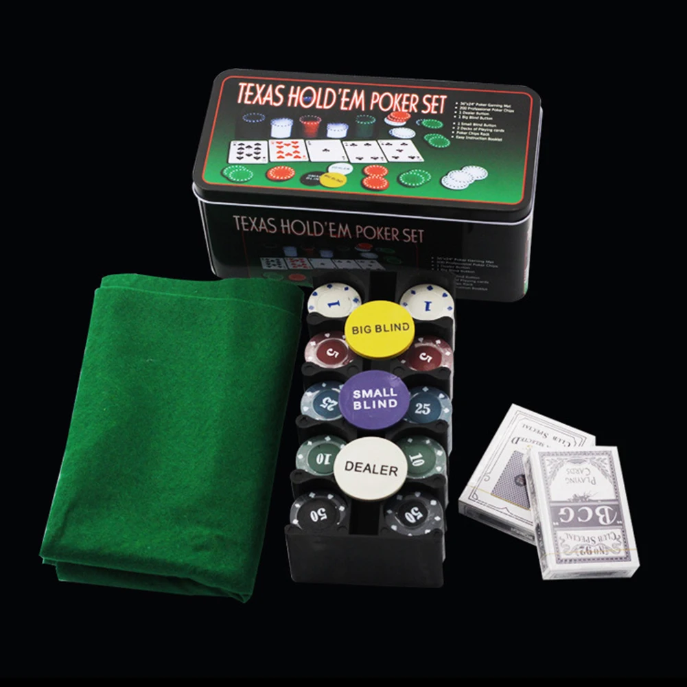 200 قطعة مجموعة شرائح BlackJack مع حافظة حديدية محمولة كازينو تكساس بوكر أفضل الهدايا رقائق الألعاب أوراق اللعب ملحقات الحفلات