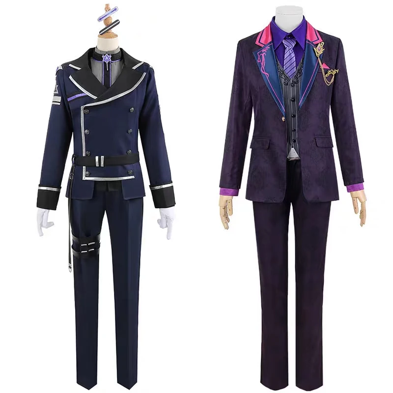 

Vtuber Nijisanji Nagao Kei Minato Fuwa Cosplay Costume uniform Halloween Party Men Clothes Outfit