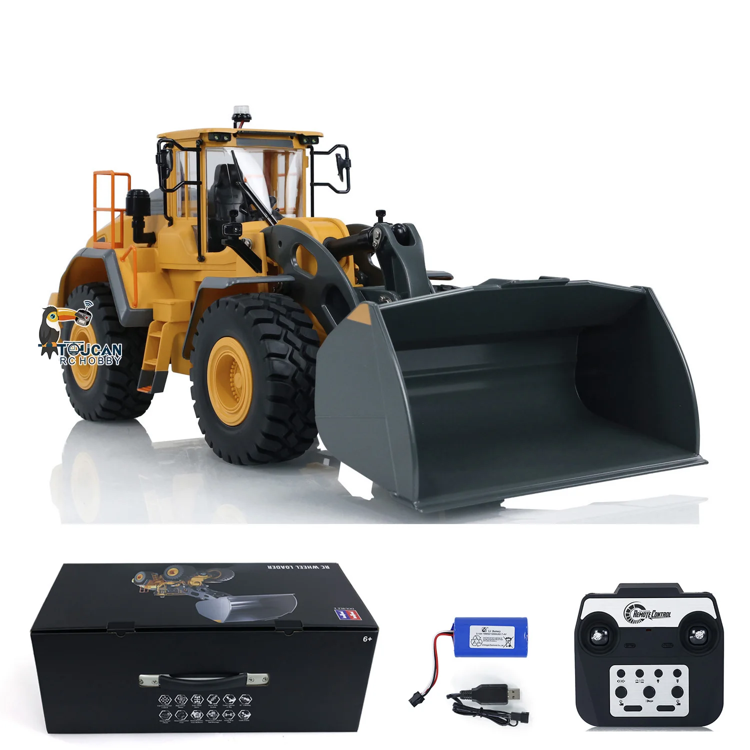 Toy Boys1/16 L260H RC Loader Double E E592 Electric Loader Radio Control Sound Construction Trucks Finished Model Gifts TH23665