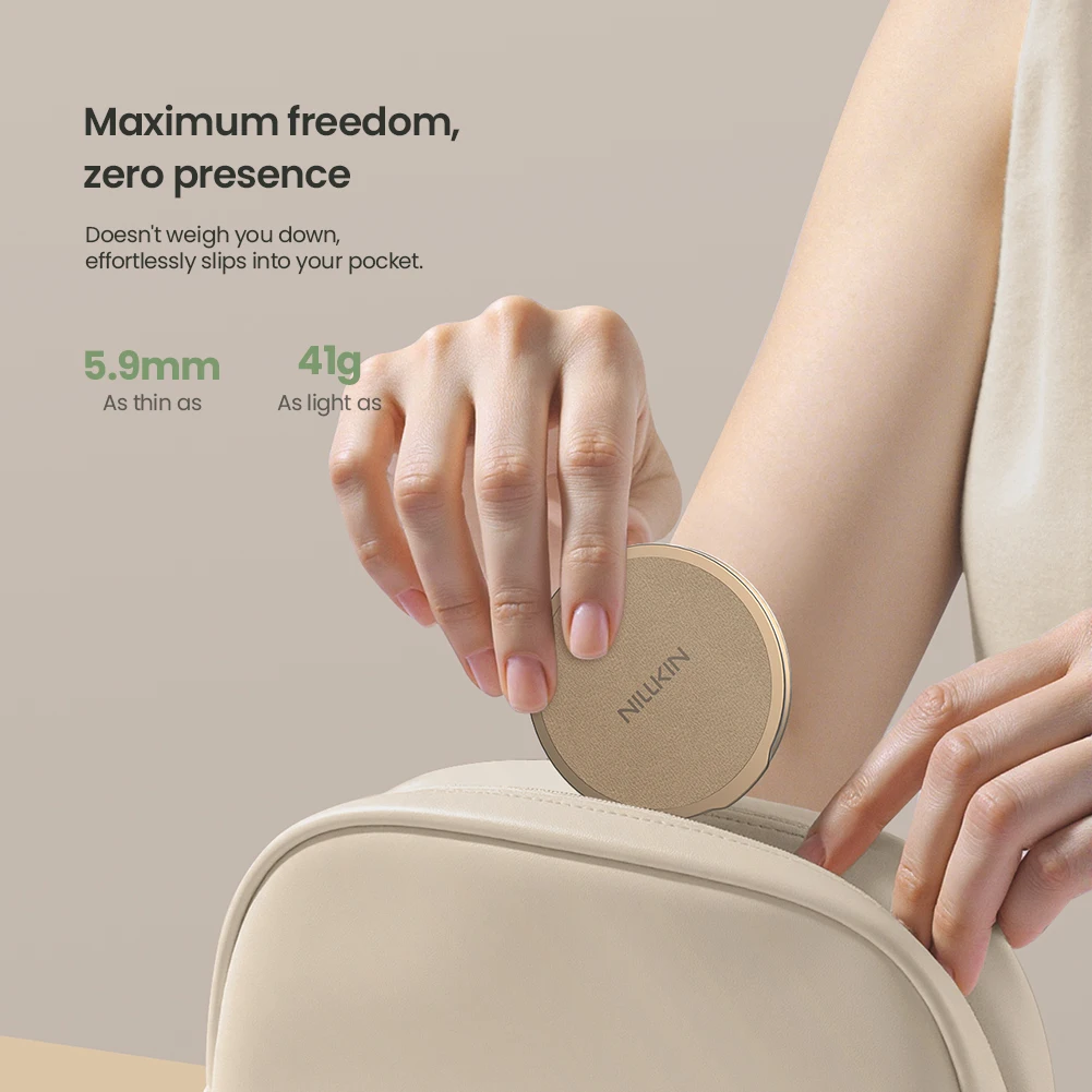 NILLKIN Magnetic Phone Holder For iPhone 16 Foldable Ring Buckle Back Adhesive Stand Portable Car Phone Holder For Huawei Xiaomi