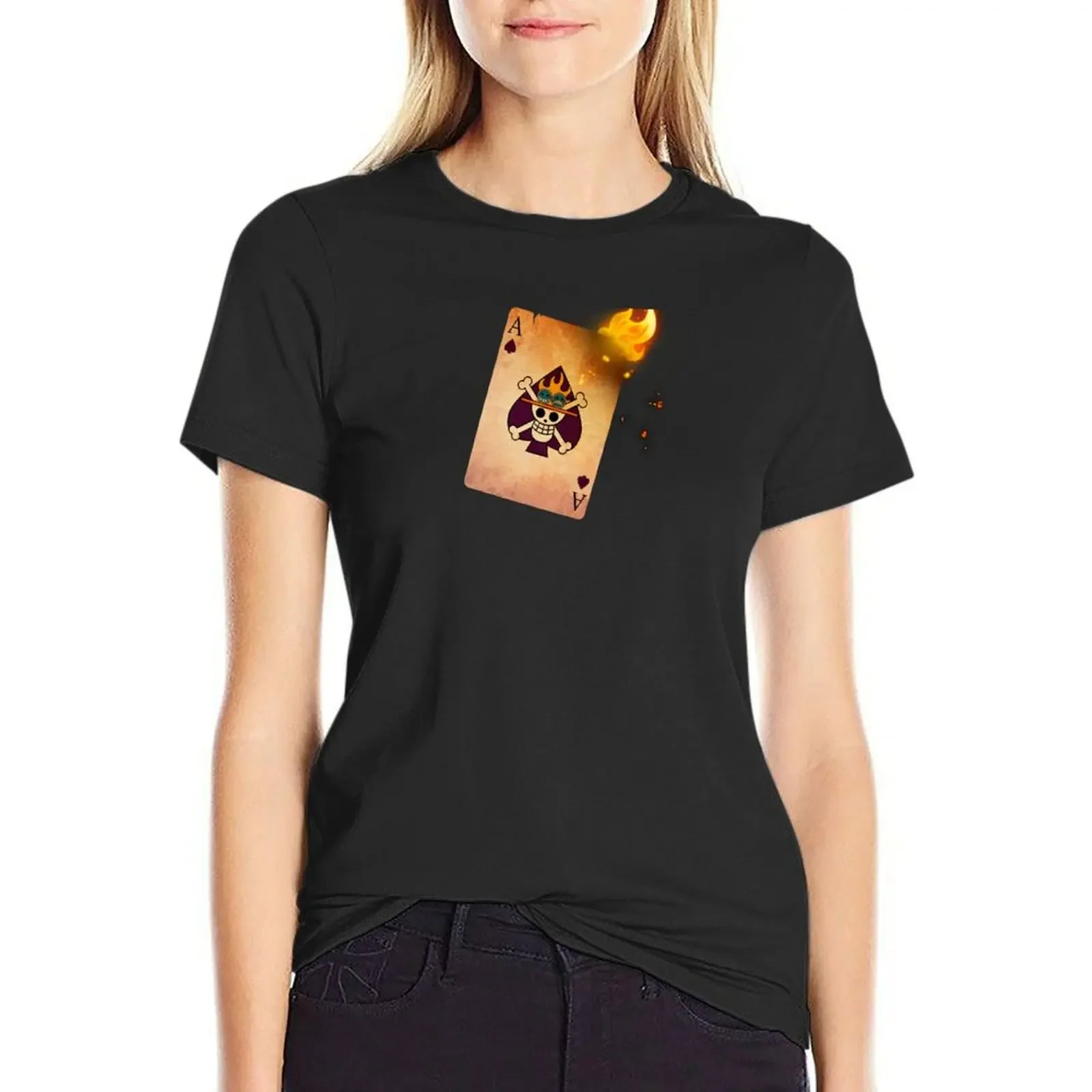 

THE ACE T-Shirt anime animal prinfor sweat quick-drying clothes for Women