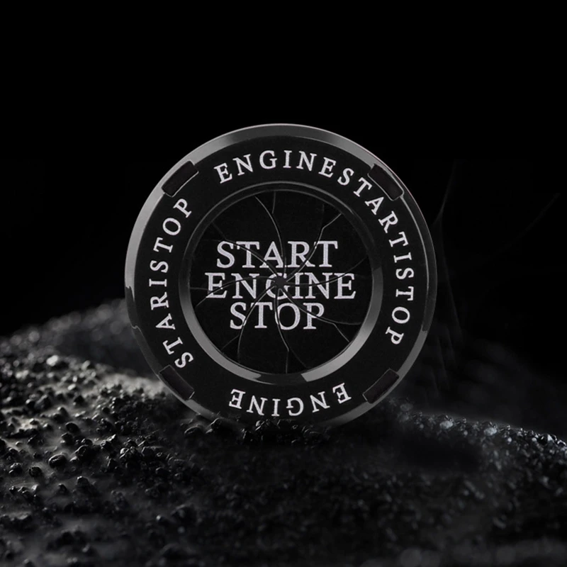 سيارة زر واحد بدء زر دوران لغطاء الحماية شخصية السيارات محرك بدء زر التوقف غطاء تعديل Sti #3
