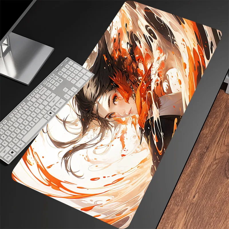 Mythical Anime Dragon Mousepad Cool Laptop PC Gamer Keyboard Pad Large XXL Mouse Pads Decorate Gaming Cabinet Rubber Mousepads