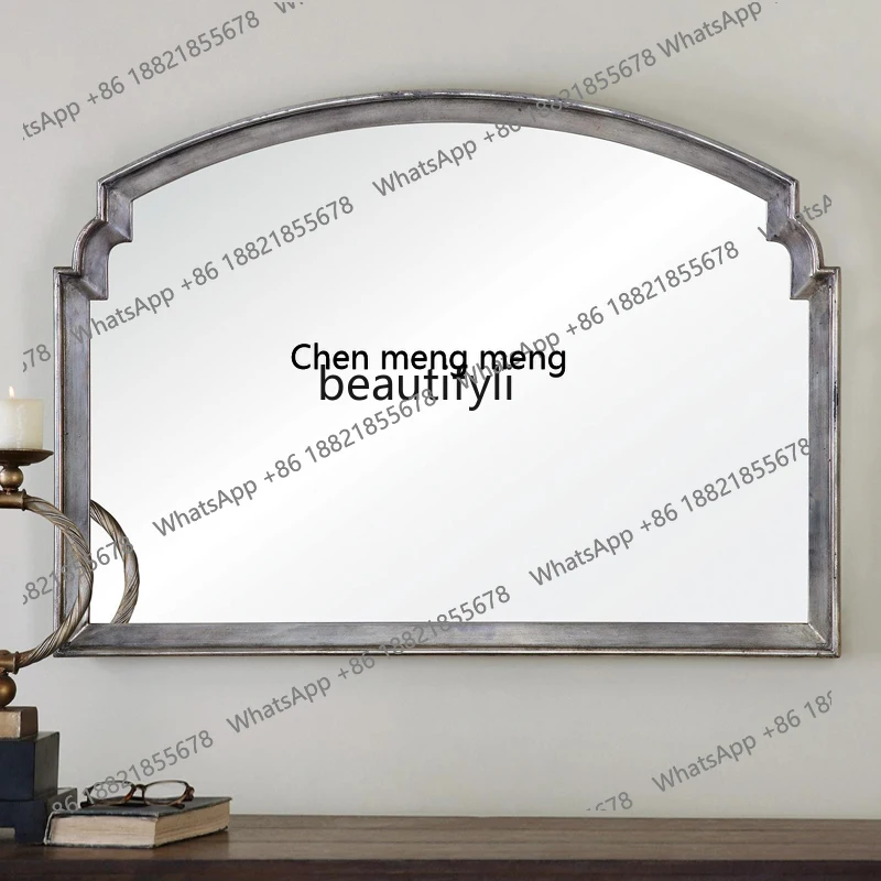 

bathroom mirror household bathroom washstand wall-mounted makeup mirror custom washbasin wall-mounted wash mirror H