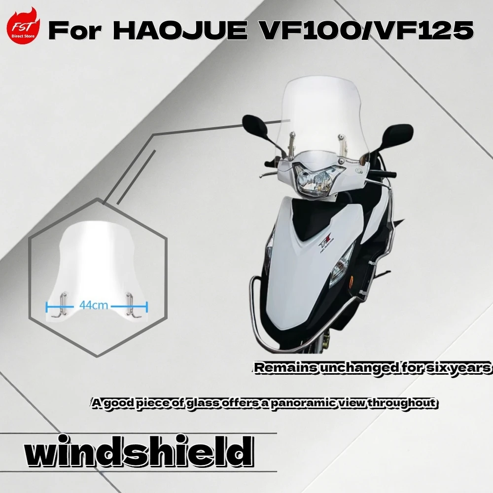 

For Haojue VF100 VF125 Modified Front Windshield Wind Deflector Chest Guard Motorcycle Accessory