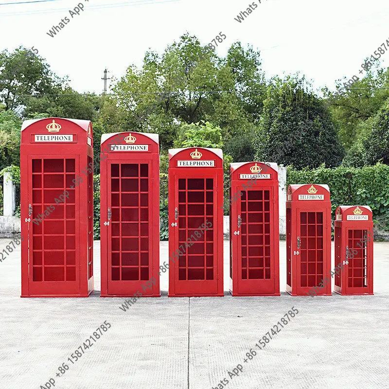 Zc Vintage Wrought Iron Crafts Internet Celebrity Store Phone Booth Large Outdoor Decorative Ornaments Photography Props Mailbox