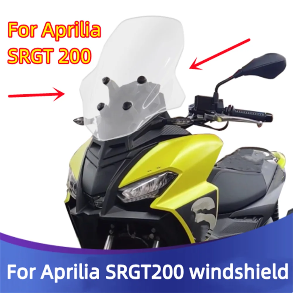 

For Aprilia SRGT200 modified windshield with heightened windshield glass accessories APRILIA SRGT 200
