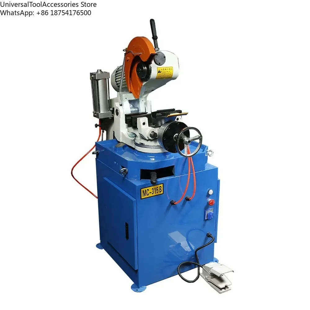 315 Manual Pipe Cutting Machine Stainless Steel/Aluminum/Alloy Saw Blade Cutter with Core Bearing and Gear Componen