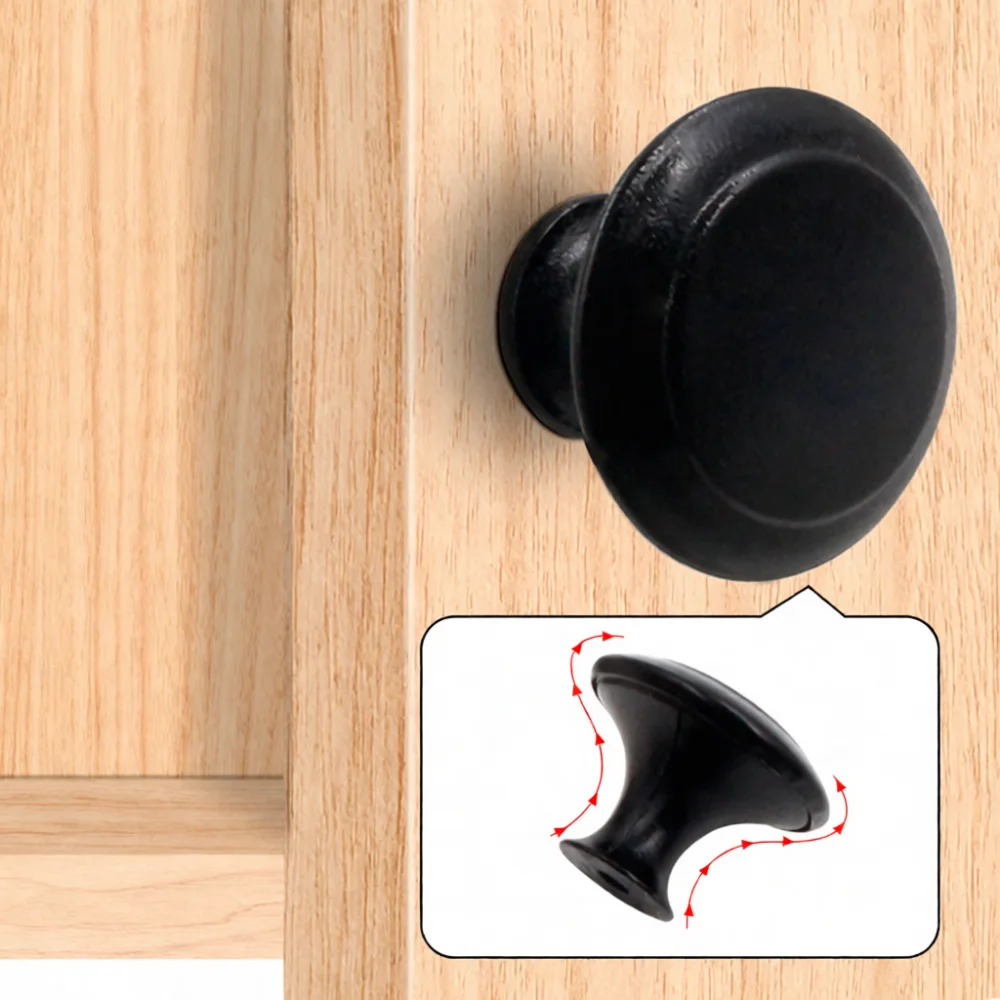 Solid Stainless Steel Mushroom Handle Minimalist Cabinet Knob Modern Drawer Pull Brushed Metal Hardware For Home Cupboard Decor