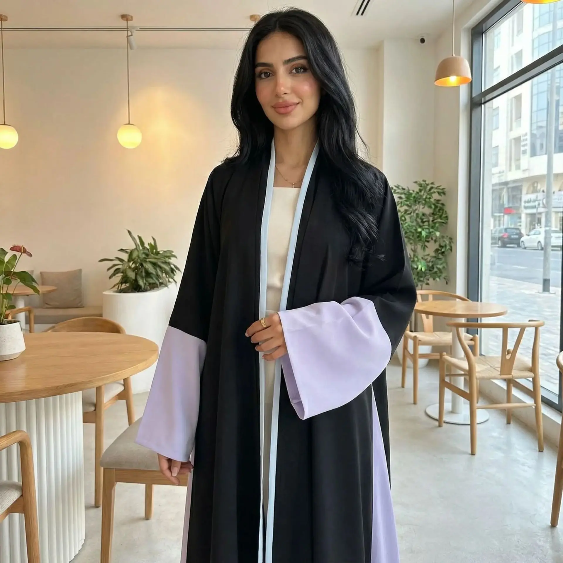 Eid Women Abaya Cardigan Party Dress Dubai Jalabiya Ramadan Vestidos Largos Elegant Solid Arab Long Robe Morocco Dubai Kaftan