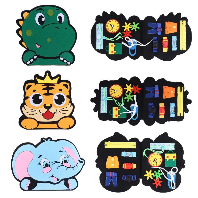 

Фетровая обучающая доска для малышей, игрушка Монтессори, занятая доска, сенсорная игрушка, детская игрушка для раннего образования, обучающие игрушки для мелкой моторики