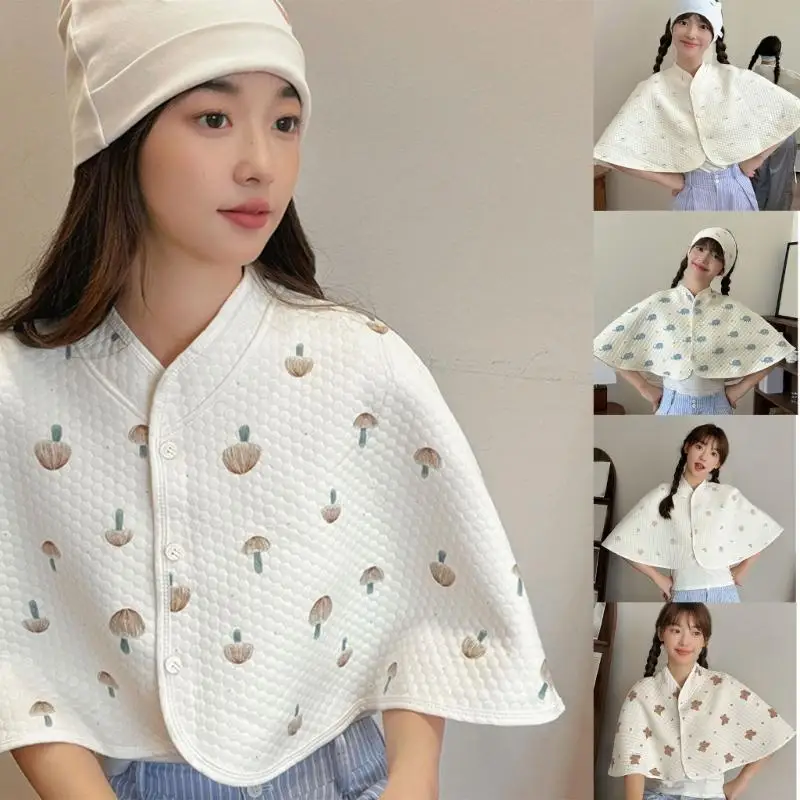 

76HF Cozy Breastfeeding Vest Cotton Maternity Wear Comfortable for Cold Weather Use