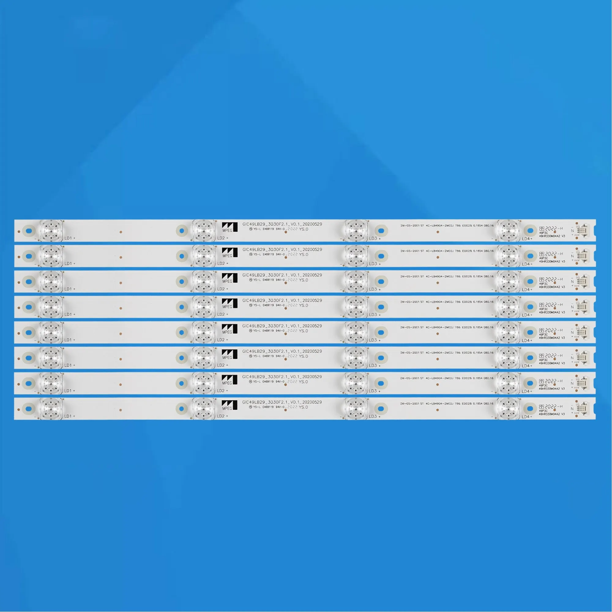 

4LED LED Backlight Strip For THOMSON 49UD6596 49UC6306X1 49P3C 49P3F 49A950C For LEHUA 49BC7600 GIC49LB29_3030F2.1_V0.1