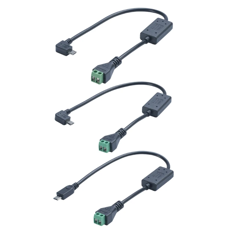 U75B 30cm USB 5Pin Charging Cable With DC5V 24V Input For Laptop Fan LED Light Power