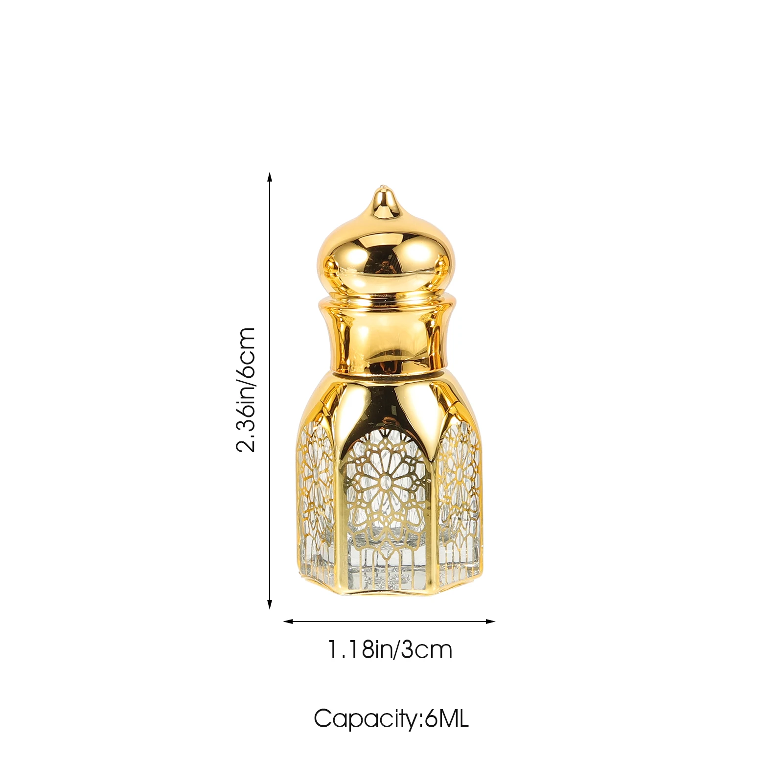 4 Uds Mini botellas de Perfume botellas de vidrio vacías de viaje recargables soporte de aceite esencial portátil botella de almacenamiento pequeña a prueba de fugas