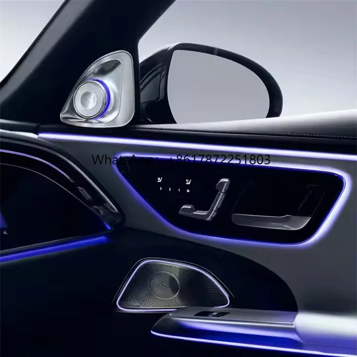 

Factory Price Car Front Rear Doors Speaker Cover 4D Rotating Tweeter W214 Ambient Light Kit for Mercedes Benz E-Class W214