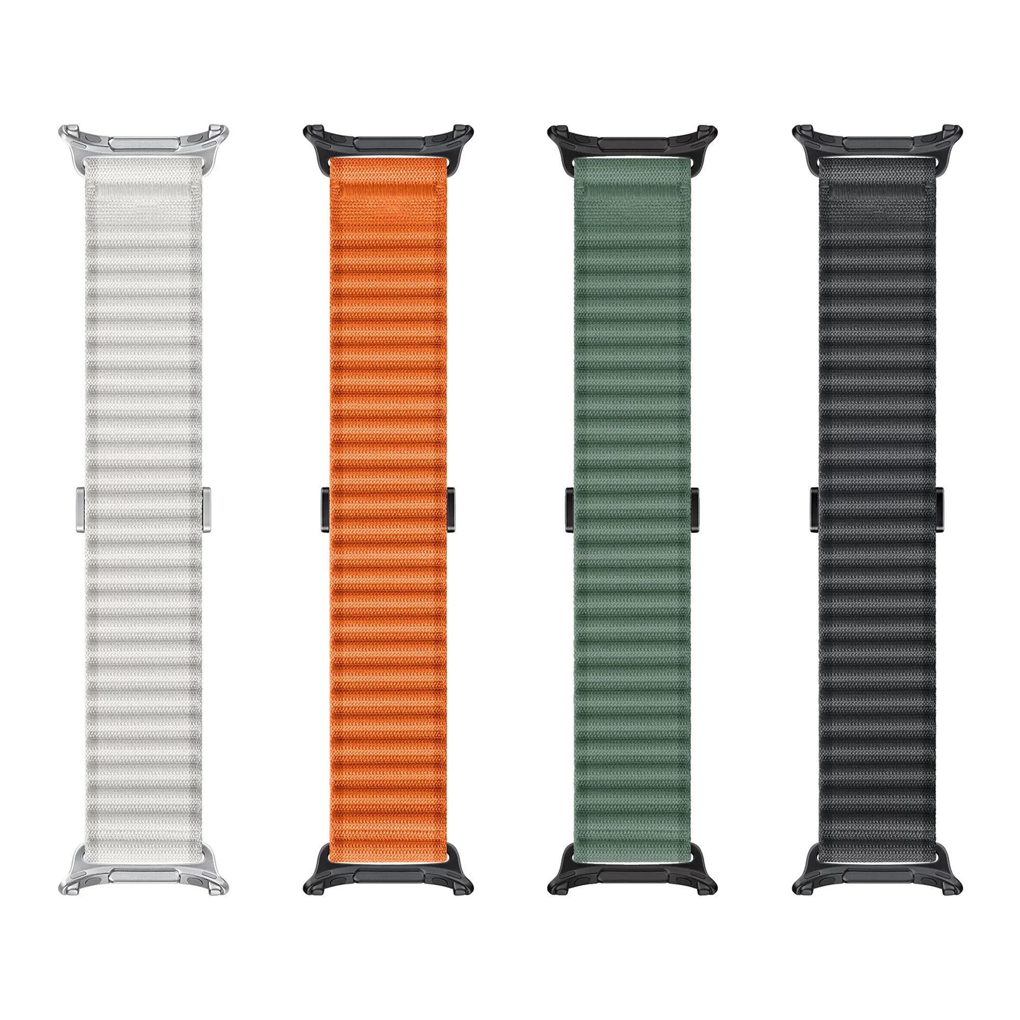 Compatible with Samsung Galaxy Watch Ultra 47mm Band ,Rugged Nylon Woven Loop Sport Adjustable Strap Replacement Wristband