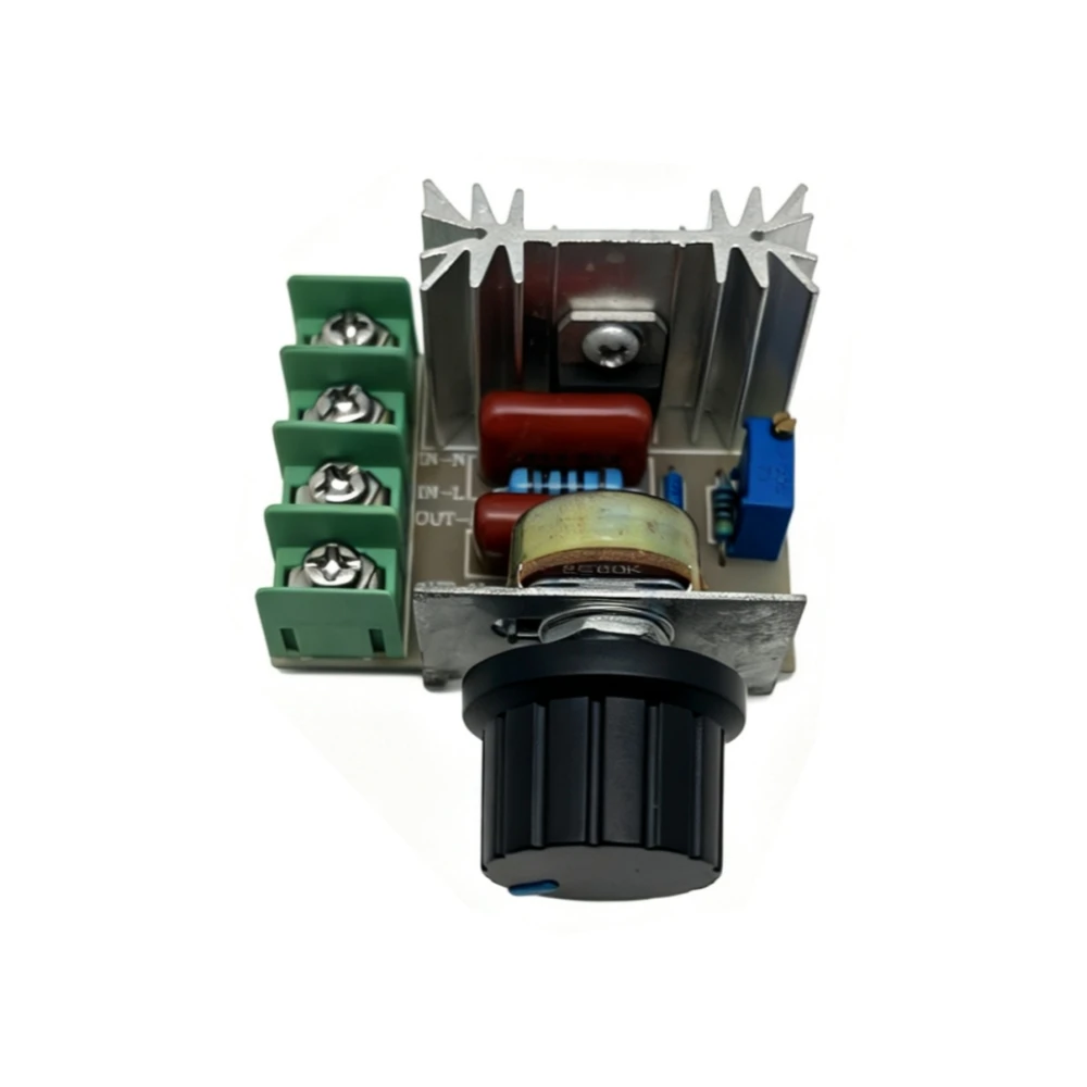 Regulador de Tensão 2000W, Dimmer Eletrônico a Tiristor, Estabilizador, Retificador Controlado por Silício (SCR), Termostato de Temperatura para Lâmpada
