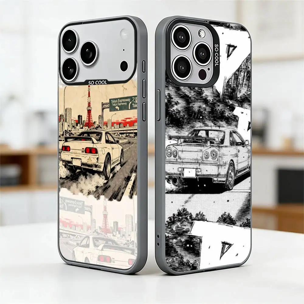 

JDM Car Tokyo Drift Phone Case For iPhone 17,16,15,14,13,12,11 Plus,Pro Max,XS,Colorful Silver Phone case Funda Cover