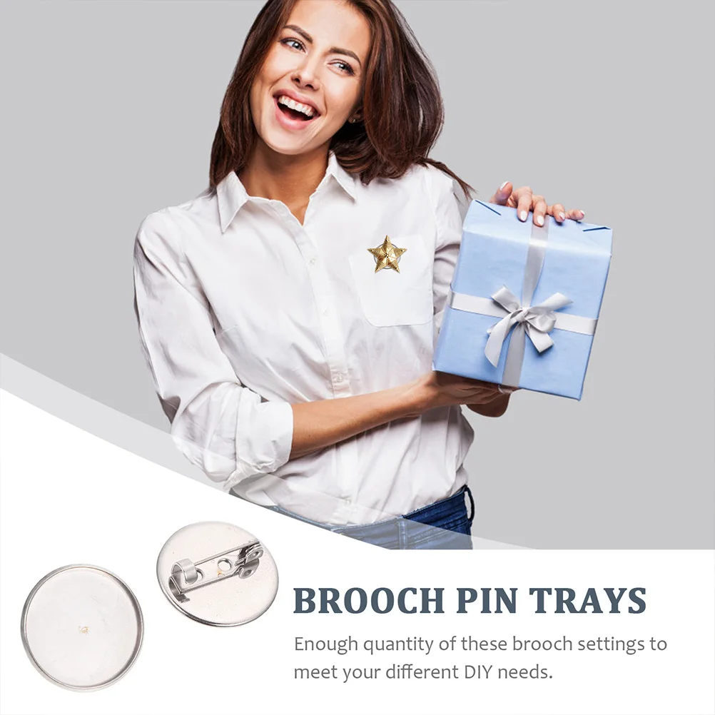 

20 шт., принадлежности для изготовления брошей, базовые настройки, аксессуары для самостоятельного изготовления, компактное хранилище, ювелирные изделия, брошь, настройки, аксессуары для самостоятельного изготовления