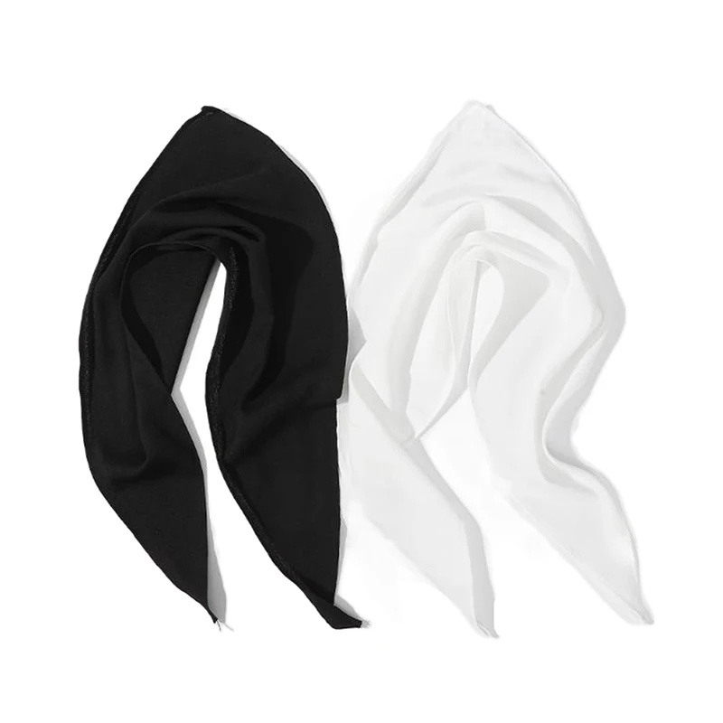 Haimeikang однотонный тюрбан, повязка на голову, женская элегантная черно-белая повязка на голову, модная бандана для девочек, аксессуары для волос
