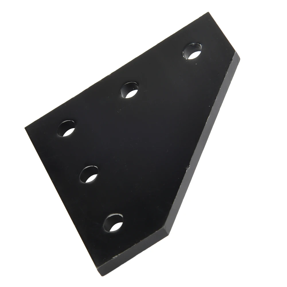 Joining Plate Angle Bracket Black Without Screws 1pc 5 Hole 90 Degree Plate Corner 2020 Series Aluminum Alloy Nails