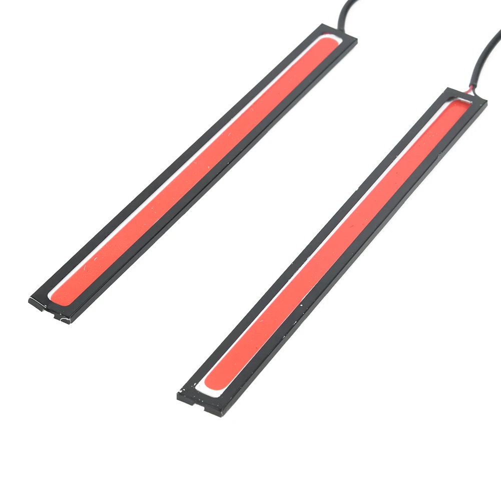 

Driving Car LED Lights Fog Lamp 2Pcs Accessories DRL Luminous Parts RED Replacement Waterproof 12V 17cm Practical