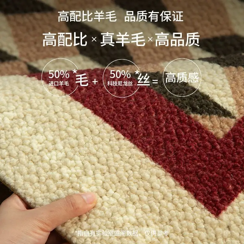 

Machine Weaving Technology Retro Wool Living Room Antique High-end Luxury Carpet Rugs for Bedroom Living Room Decoration
