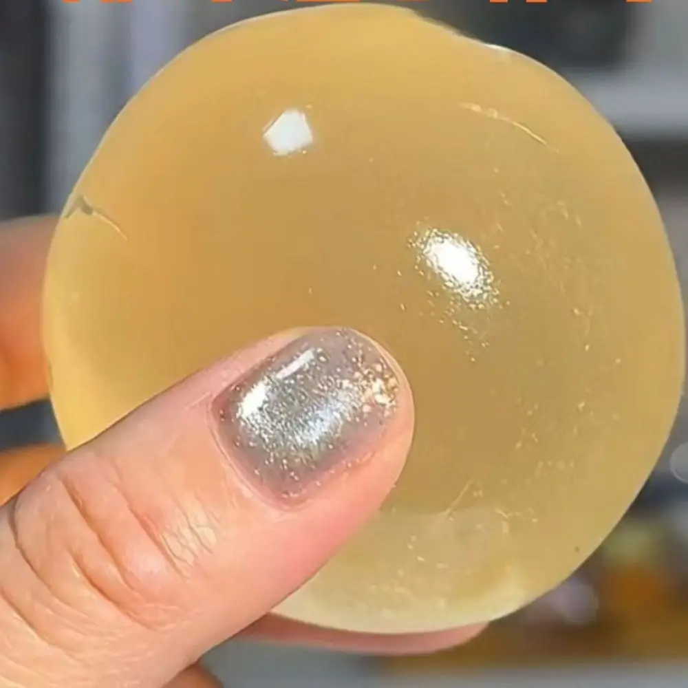 Simulazione Coniglio Sfera di cristallo TPR Sfera d'acqua solida trasparente Giocattolo per pizzicare Giocattolo creativo per pizzicare il coniglio a bolle realistiche