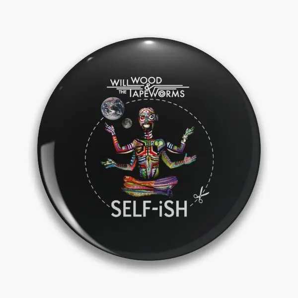 Selfish Self Ish Will Wood  Soft Button Pin Jewelry Badge Cartoon Brooch Collar Clothes Fashion Lapel Pin Gift Hat Creative