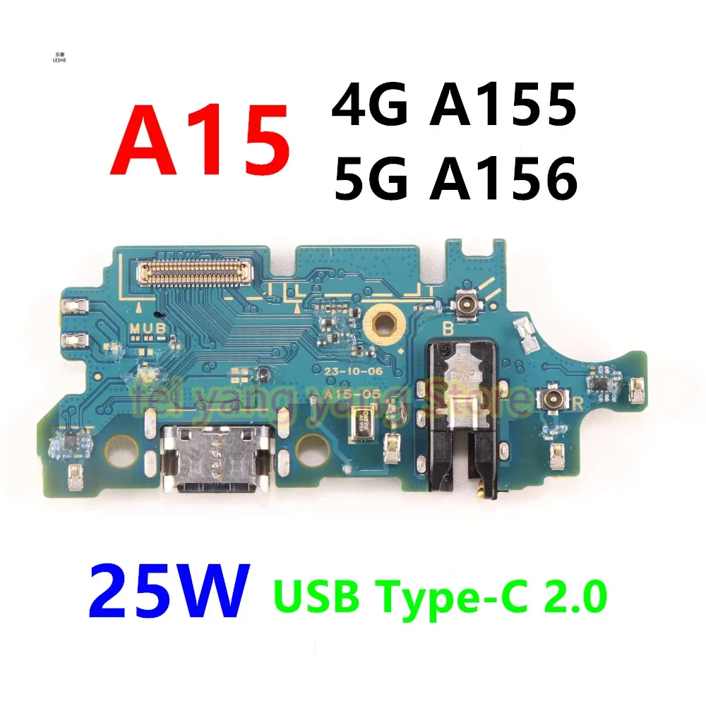 

USB Type-C 2.0 25 Вт зарядная плата гибкий кабель для Samsung Galaxy A15 4G 5G A155F A156B USB-порт для зарядного устройства док-станция разъем
