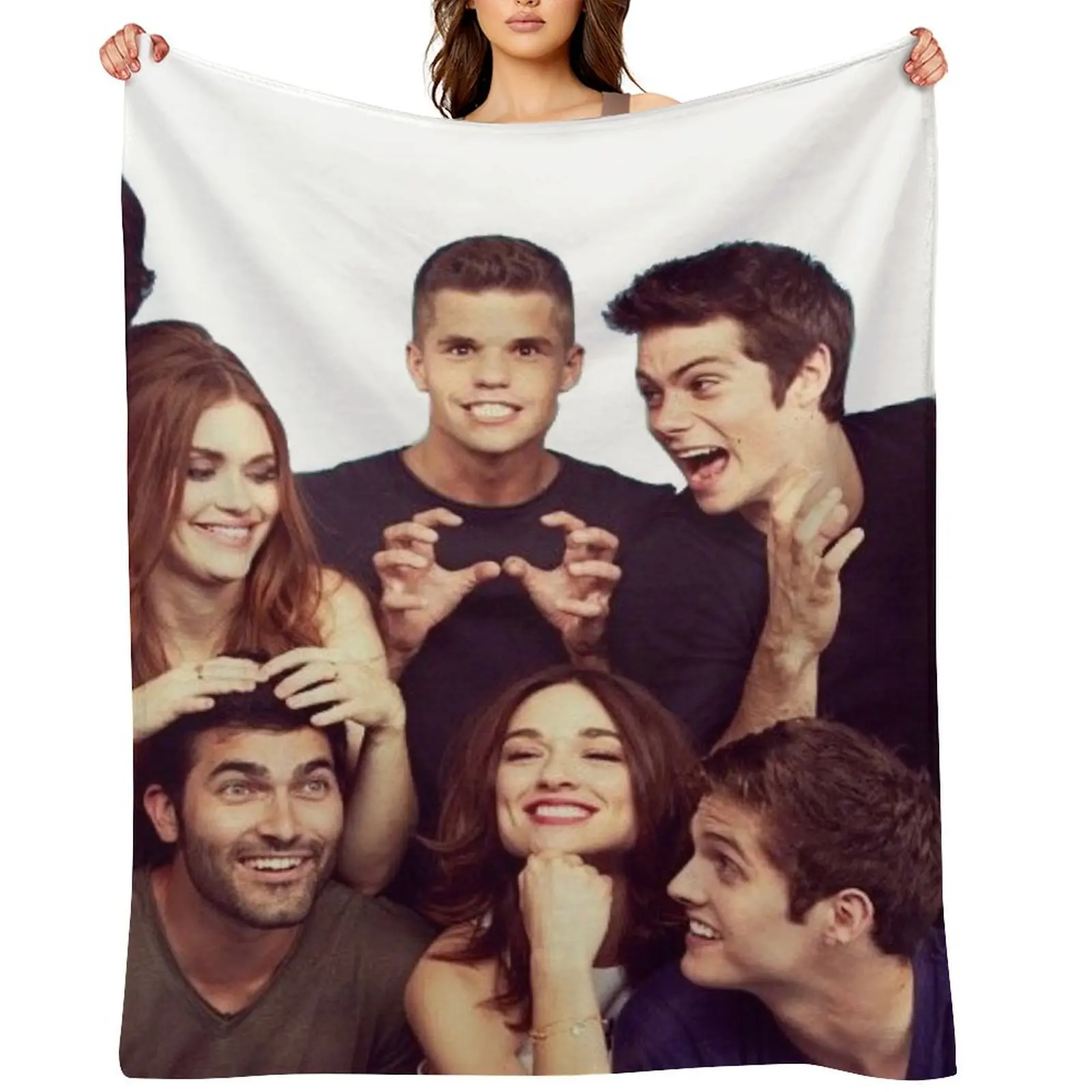 

teen wolf cast Throw Blanket Sleeping Bag Giant Sofa for sofa Decorative Beds Blankets