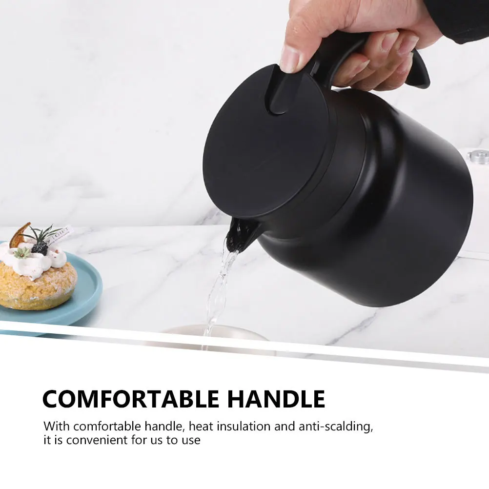 

Insulated Water Kettle Stainless Steel Heat Preservation Leakproof Handle Large Capacity for Home Office Camping Coffee Tea Hot