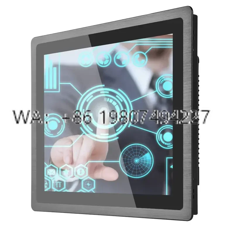 15 Inch All in One Industrial Computer PCAP IP65 Waterproof LCD Screen Display Capacitive Touch Panel Industrial PC