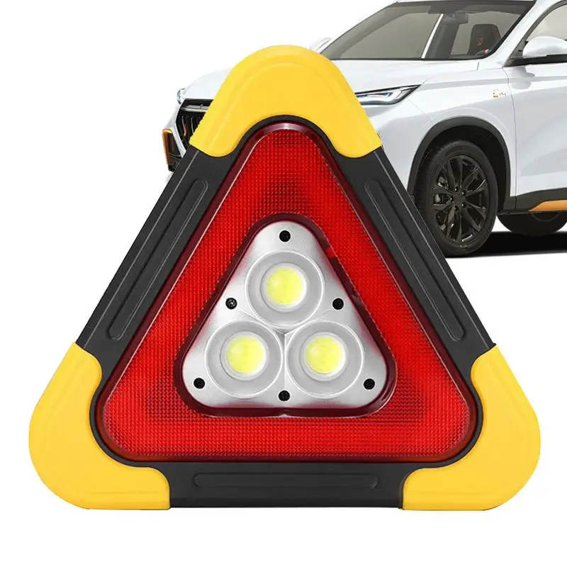 Auto LED Triangle Warning Light Foldable Triangle Warning Light Car Emergency Triangle Warning Light Car Accessories