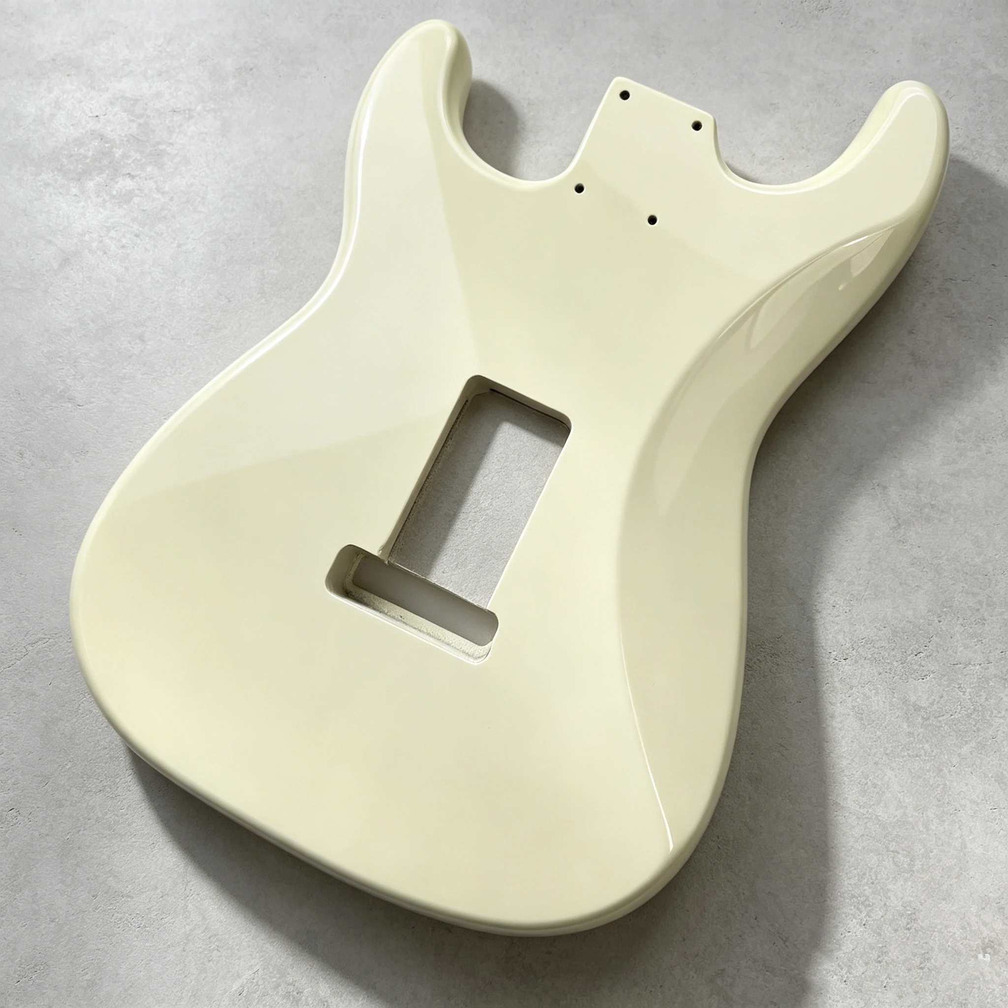ST Thinline Semi Hollow Electric Guitar Body Vintage Cream Gloss Alder Wood Blank Guitar Body DIY Replacement Accessory For ST view 3