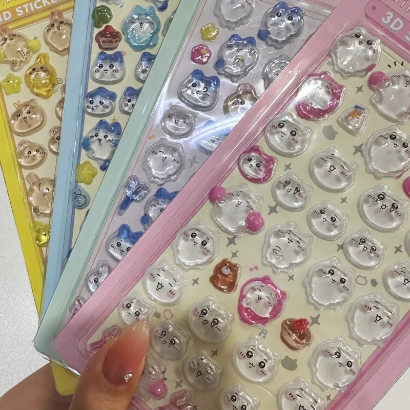 Pegatinas 3D de Moda, Pegatinas de Goma con Efecto Burbuja, Pegatinas Decorativas para Álbumes de Recortes, Carcasas de Teléfono, Portátiles, Pegatinas de Cristal